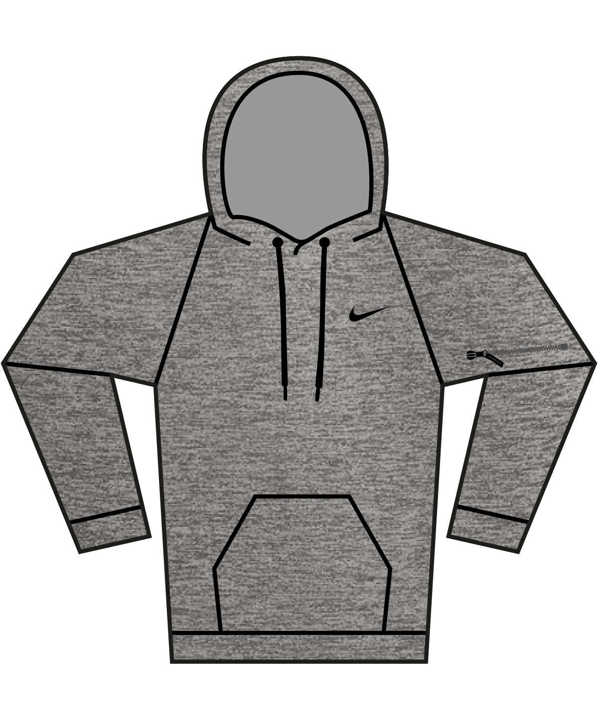 Nike mens pullover fitness hoodie
