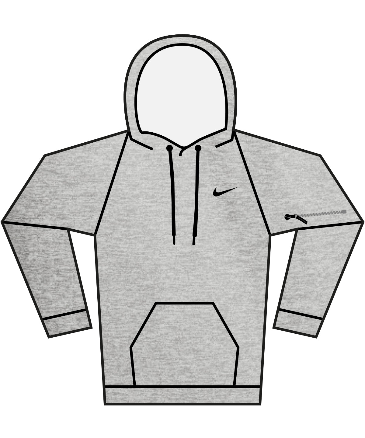 Nike mens pullover fitness hoodie