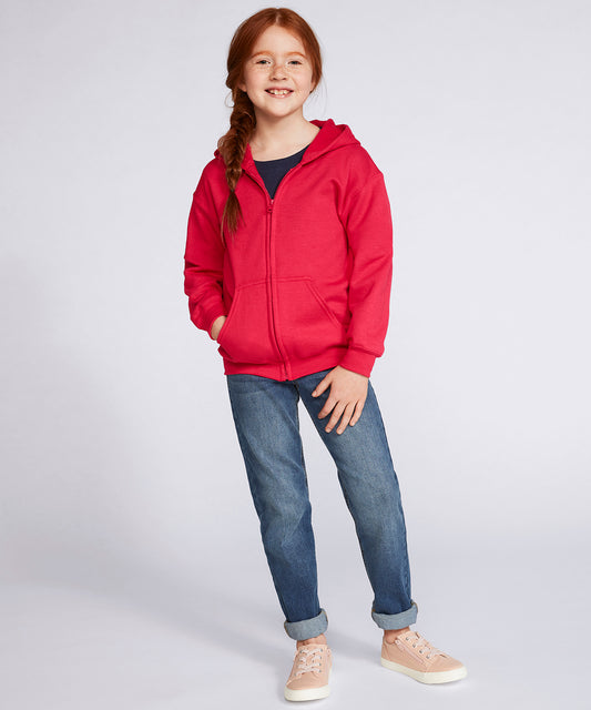 Heavy Blend youth full-zip hooded sweatshirt