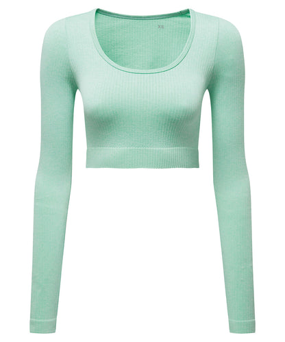 Womens TriDri ribbed seamless '3D Fit' crop top