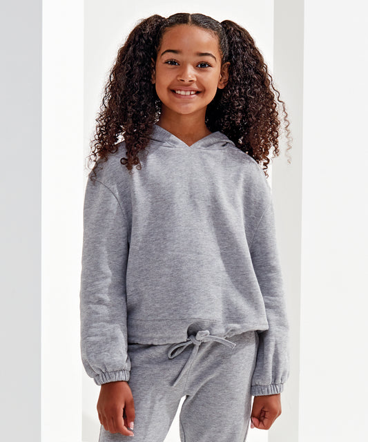 Kids TriDri recycled cropped oversize hoodie